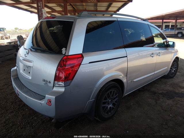 2005 Nissan Quest 3.5 S მანქანა იყიდება აუქციონზე, vin: 5N1BV28U25N109627, აუქციონის ნომერი: 45048090