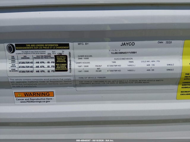 Jayco Jay Flight 2025 1UJBC0BN4S1YV0591 Image 9