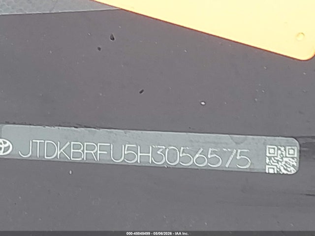 Aukcja sprzedaży 2017 Toyota Prius Two, vin: JTDKBRFU5H3056575, numer aukcji: 45048499