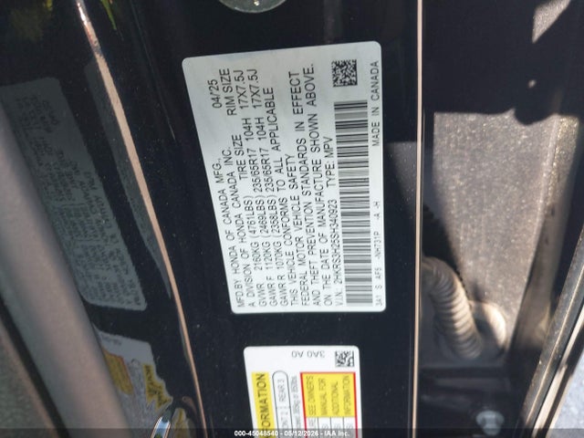 Продаж на аукціоні авто 2025 Honda Cr-v Lx 2wd, vin: 2HKRS3H25SH340923, номер лоту: 45048540