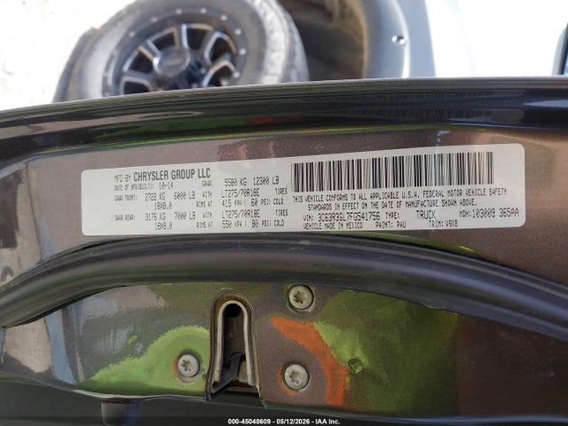 45048609 :رقم المزاد ، 3C63R3GL7FG541756 vin ، 2015 Ram 3500 Tradesman مزاد بيع