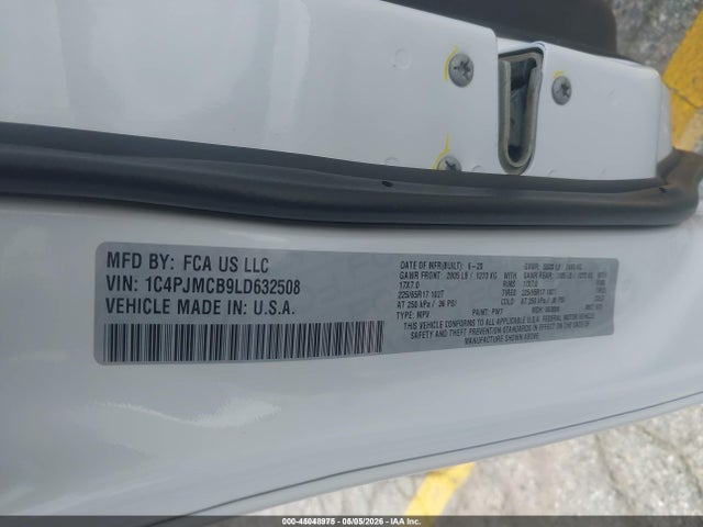 Продажа на аукционе авто 2020 Jeep Cherokee Latitude 4x4, vin: 1C4PJMCB9LD632508, номер лота: 45048975
