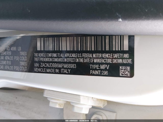 ZACNJDBB6MPM68983 Jeep Renegade 80th Anniversary 4x4