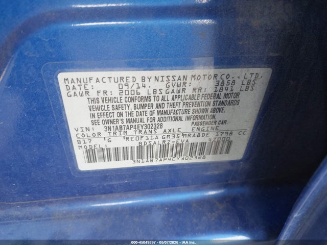 Nissan SENTRA SR 2014 3N1AB7AP4EY302328 Image 9