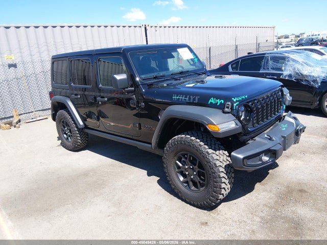 45049428 :رقم المزاد ، 1C4PJXDN1TW218444 vin ، 2026 Jeep Wrangler Willys مزاد بيع