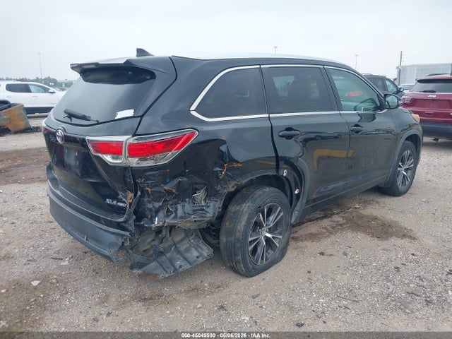 Aukcja sprzedaży 2016 Toyota Highlander Xle V6, vin: 5TDJKRFH2GS237824, numer aukcji: 45049500