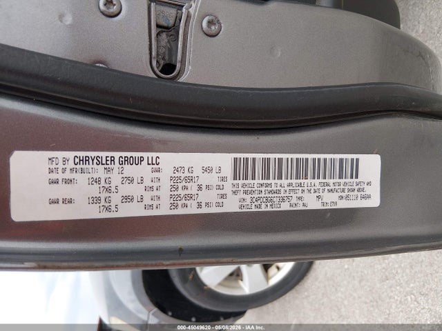 Продажа на аукционе авто 2012 Dodge Journey Sxt, vin: 3C4PDCBG6CT336757, номер лота: 45049620