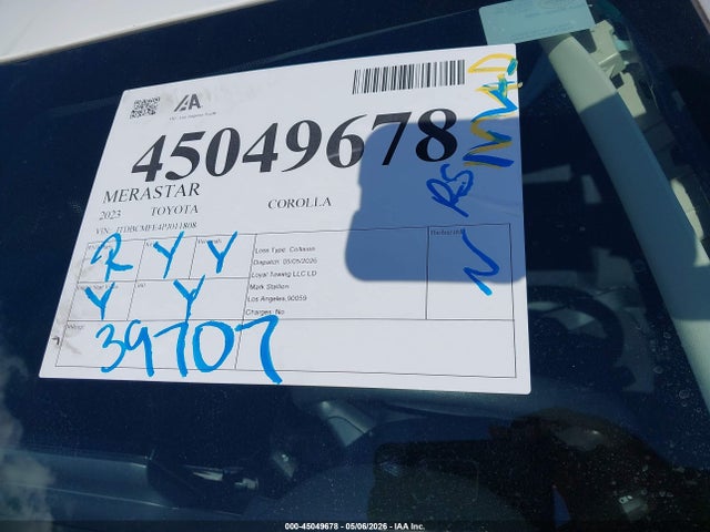 JTDBCMFE4PJ011808 Toyota Corolla Hybrid Le/hybrid Se/hybrid Se Infrared/hybrid Xle
