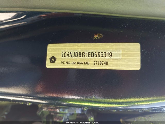 Aukcja sprzedaży 2014 Jeep Compass Sport, vin: 1C4NJDBB1ED665319, numer aukcji: 45049797
