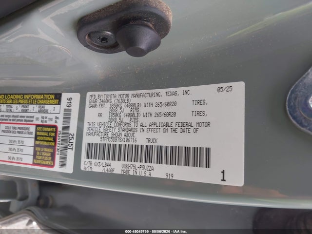 5TFMC5DB7SX106716 Toyota Tundra Hybrid 1794 Edition Crewmax 5.5&#039; Bed