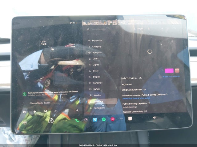 Aukcja sprzedaży 2022 Tesla Model 3 Rear-wheel Drive, vin: 5YJ3E1EA2NF234736, numer aukcji: 45049845