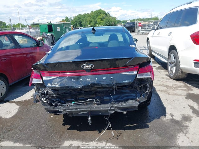 2022 Hyundai Elantra Limited მანქანა იყიდება აუქციონზე, vin: 5NPLP4AG4NH076763, აუქციონის ნომერი: 45049958