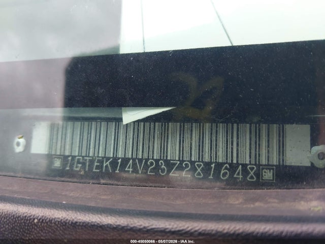 Aukcja sprzedaży 2003 Gmc Sierra 1500 Sle, vin: 1GTEK14V23Z281648, numer aukcji: 45050066