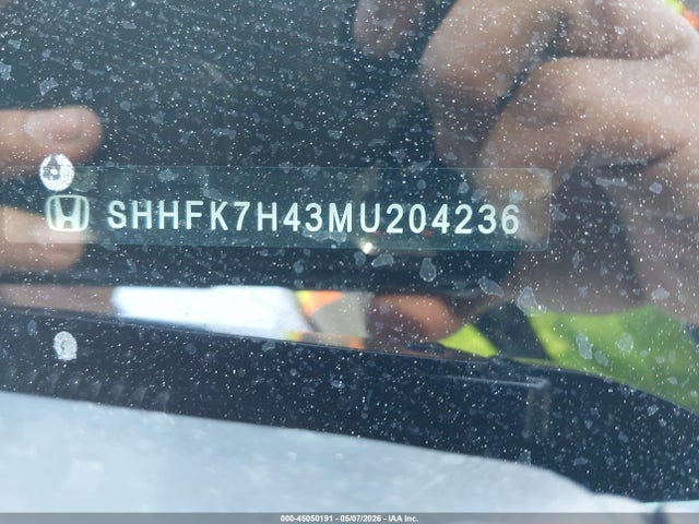 Aukcja sprzedaży 2021 Honda Civic Sport, vin: SHHFK7H43MU204236, numer aukcji: 45050191