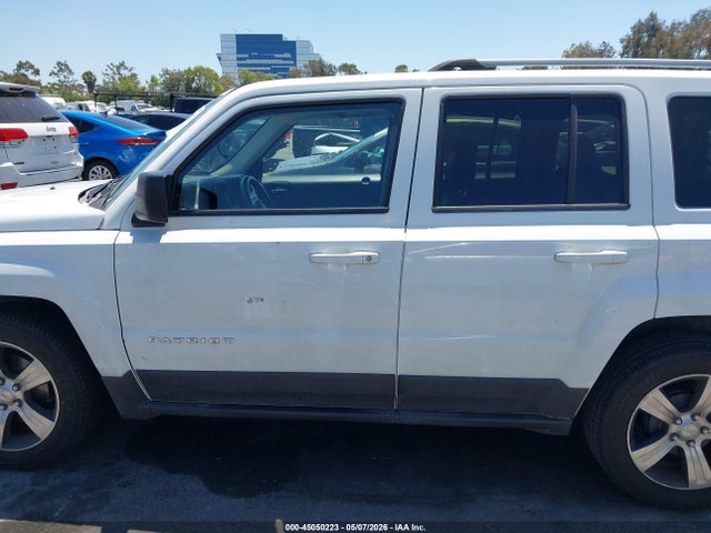 2016 Jeep Patriot High Altitude Edition მანქანა იყიდება აუქციონზე, vin: 1C4NJPFA7GD603560, აუქციონის ნომერი: 45050223