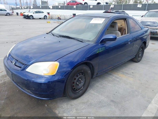 2001 Honda Civic Ex მანქანა იყიდება აუქციონზე, vin: 1HGEM219X1L034578, აუქციონის ნომერი: 45050292