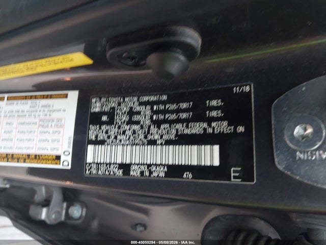 Aukcja sprzedaży 2019 Toyota 4runner Sr5 Premium, vin: JTEZU5JR6K5199675, numer aukcji: 45050294