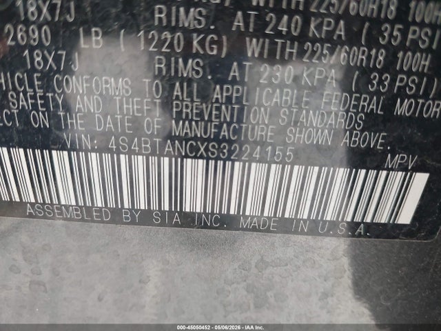 Subaru Outback Limited 2025 4S4BTANCXS3224155 Image 9