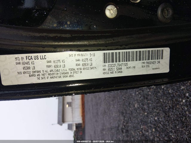 Aukcja sprzedaży 2016 Dodge Challenger R/t Scat Pack, vin: 2C3CDZFJ7GH271525, numer aukcji: 45050733