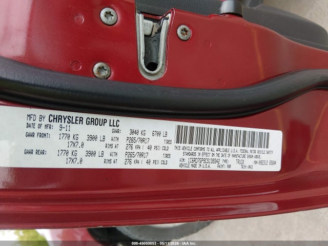 2012 Ram 1500 Slt მანქანა იყიდება აუქციონზე, vin: 1C6RD7GP9CS139342, აუქციონის ნომერი: 45050853