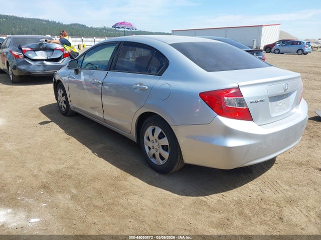 2012 Honda Civic Lx მანქანა იყიდება აუქციონზე, vin: 2HGFB2F54CH558583, აუქციონის ნომერი: 45050872