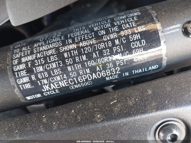 Kawasaki En650 C 2023 JKAENEC16PDA06832 Image 10