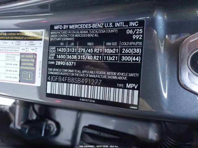 4JGFB4FB8SB491277 Mercedes-Benz Gle 350 4matic