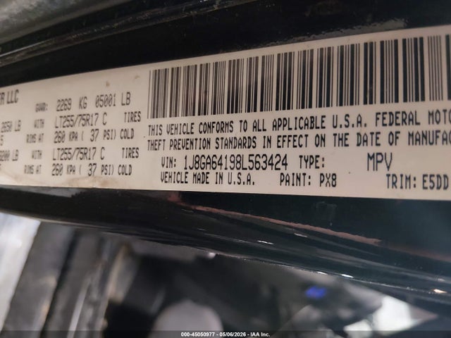 2008 Jeep Wrangler Rubicon მანქანა იყიდება აუქციონზე, vin: 1J8GA64198L563424, აუქციონის ნომერი: 45050977