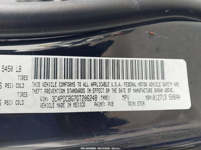 3C4PDCBG7GT206248 Dodge Journey Sxt
