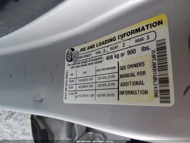 2LMTJ6KR1GBL24396 Lincoln Mkx Select