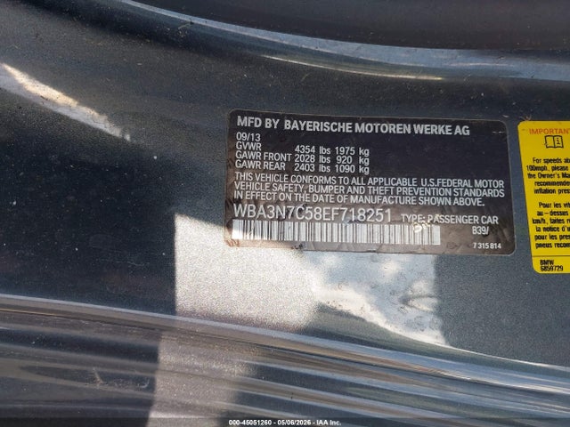 Aukcja sprzedaży 2014 Bmw 428i, vin: WBA3N7C58EF718251, numer aukcji: 45051260
