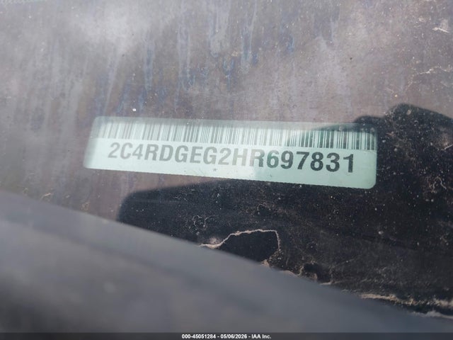 Продажа на аукционе авто 2017 Dodge Grand Caravan Gt, vin: 2C4RDGEG2HR697831, номер лота: 45051284
