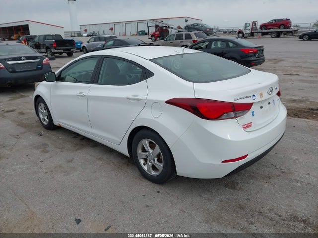 Продаж на аукціоні авто 2014 Hyundai Elantra Se, vin: 5NPDH4AE8EH480715, номер лоту: 45051367