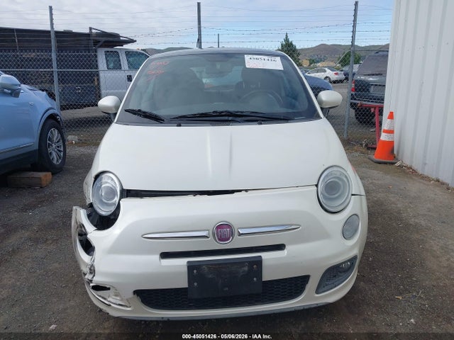 45051426 :رقم المزاد ، 3C3CFFBR9CT384950 vin ، 2012 Fiat 500 Sport مزاد بيع