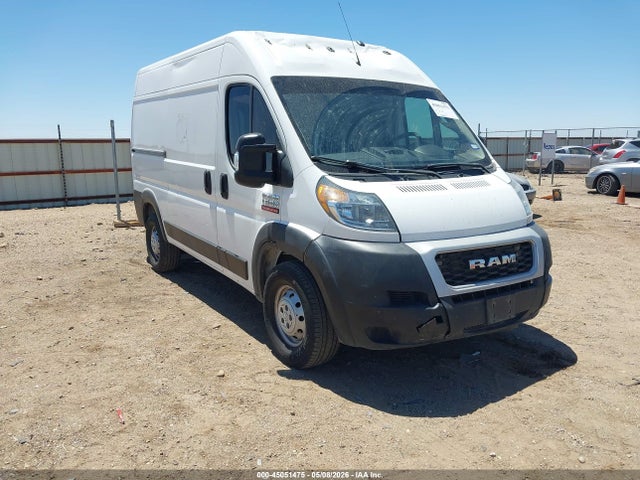 2019 Ram Promaster 1500 High Roof 136 Wb მანქანა იყიდება აუქციონზე, vin: 3C6TRVBG3KE515358, აუქციონის ნომერი: 45051475