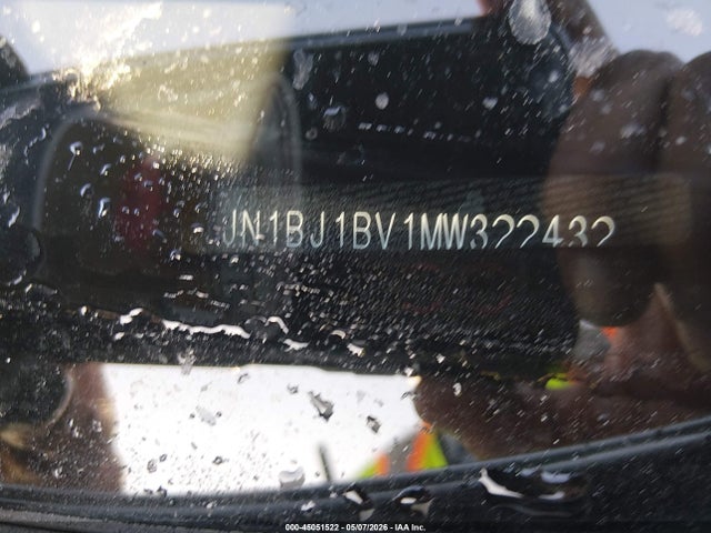 45051522 :رقم المزاد ، JN1BJ1BV1MW322432 vin ، 2021 Nissan Rogue Sport Sv Fwd Xtronic Cvt مزاد بيع