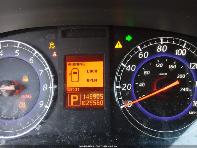 45051586 :رقم المزاد ، JN1AJ0HR7AM756880 vin ، 2010 Infiniti Ex35 Journey مزاد بيع