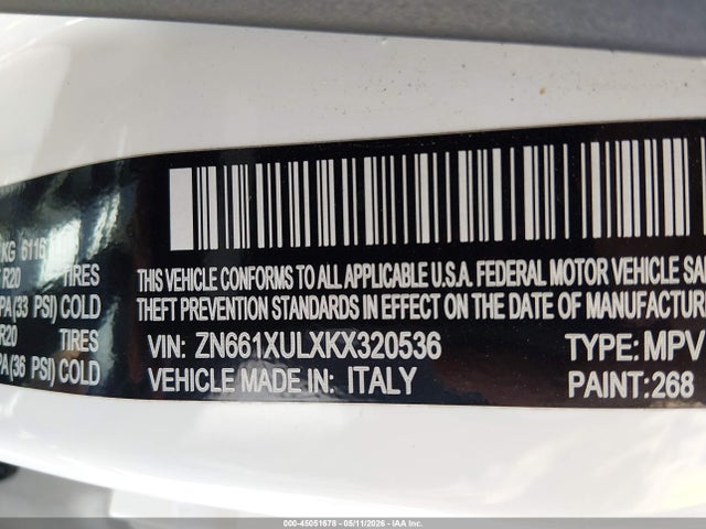 ZN661XULXKX320536 Maserati Levante Granlusso