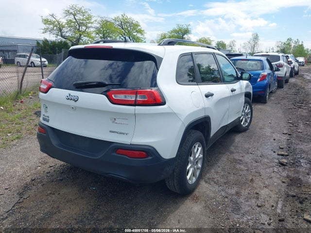 2016 Jeep Cherokee Sport მანქანა იყიდება აუქციონზე, vin: 1C4PJMAB5GW245533, აუქციონის ნომერი: 45051708
