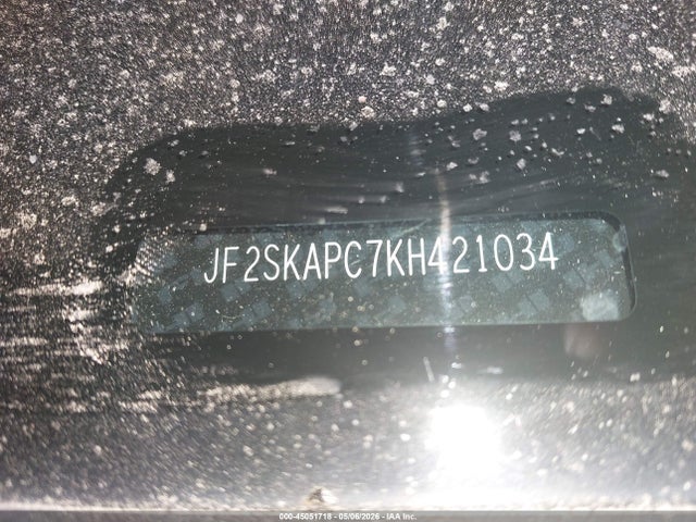 45051718 :رقم المزاد ، JF2SKAPC7KH421034 vin ، 2019 Subaru Forester Sport مزاد بيع