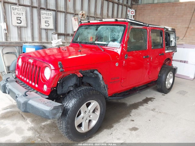 2015 Jeep Wrangler Unlimited Sport მანქანა იყიდება აუქციონზე, vin: 1C4BJWDG9FL692783, აუქციონის ნომერი: 45051815