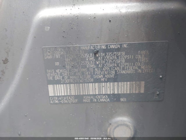Toyota Rav4 Limited 2014 2T3DFREV7EW215208 Image 9