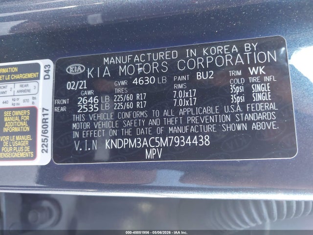 KIA Sportage Lx 2021 KNDPM3AC5M7934438 Image 9