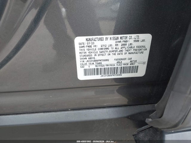 Продажа на аукционе авто 2023 Nissan Ariya Engage, vin: JN1CF0BB9PM706982, номер лота: 45051992