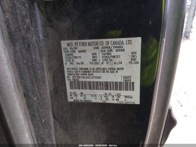 Продаж на аукціоні авто 1999 Ford F-150 Lariat/xl/xlt, vin: 2FTRX18L6XCA72301, номер лоту: 45052068