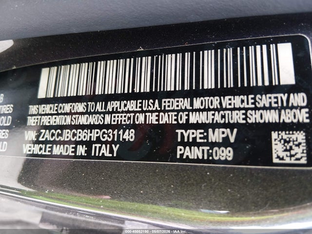 ZACCJBCB6HPG31148 Jeep Renegade Trailhawk 4x4