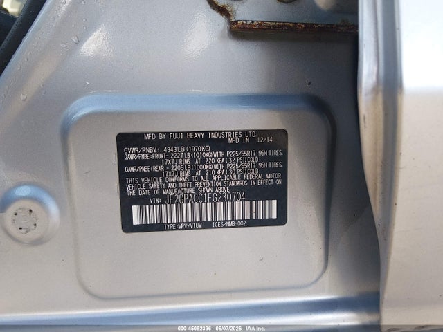 Продажа на аукционе авто 2015 Subaru Xv Crosstrek 2.0i Premium, vin: JF2GPACC1FG230704, номер лота: 45052336