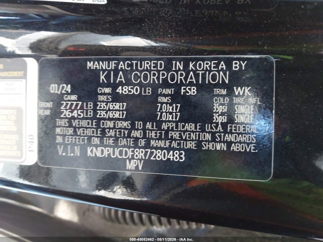 KIA Sportage Lx 2024 KNDPUCDF8R7280483 Image 9