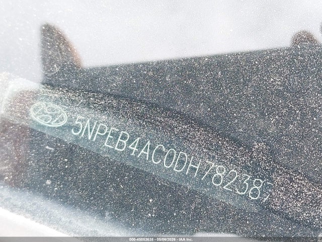 45052638 :رقم المزاد ، 5NPEB4AC0DH782387 vin ، 2013 Hyundai Sonata Gls مزاد بيع