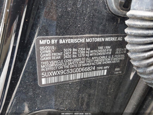 5UXWX9C53G0D66824 BMW X3 Xdrive28i